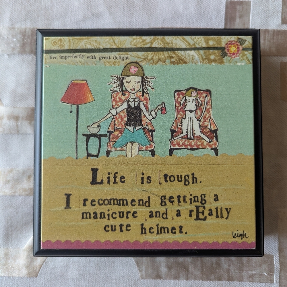 Curly Girl Design "Life Is Tough" Wall Art